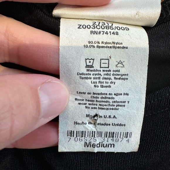 VINTAGE! Jalate Tank Dress, Black Floral, Women's Me - Picture 7 of 7